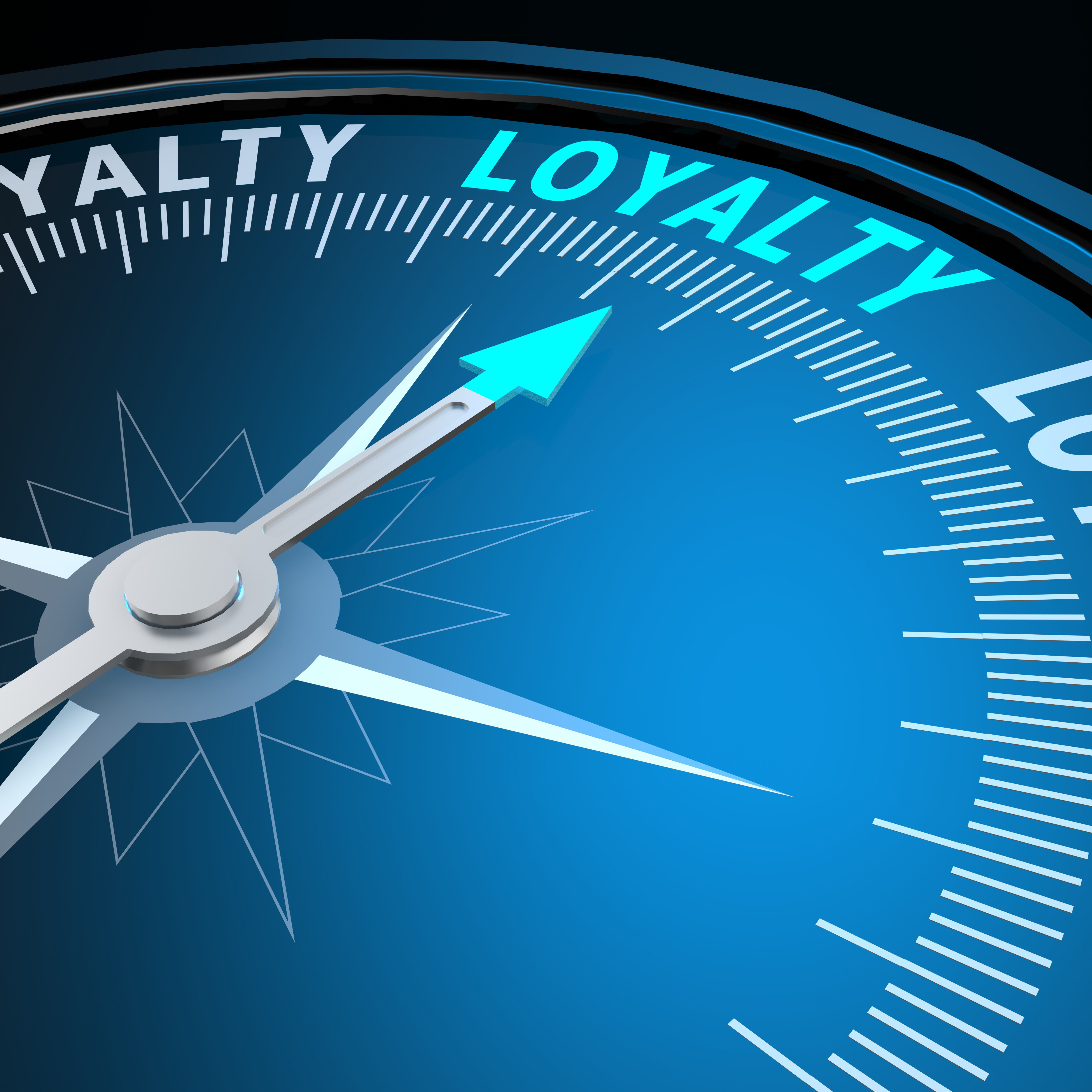 Loyalty word on compass valores